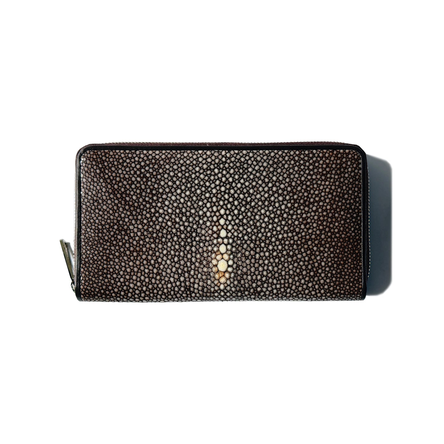 Go-One Stingray Leather Long Wallet<br>Brown