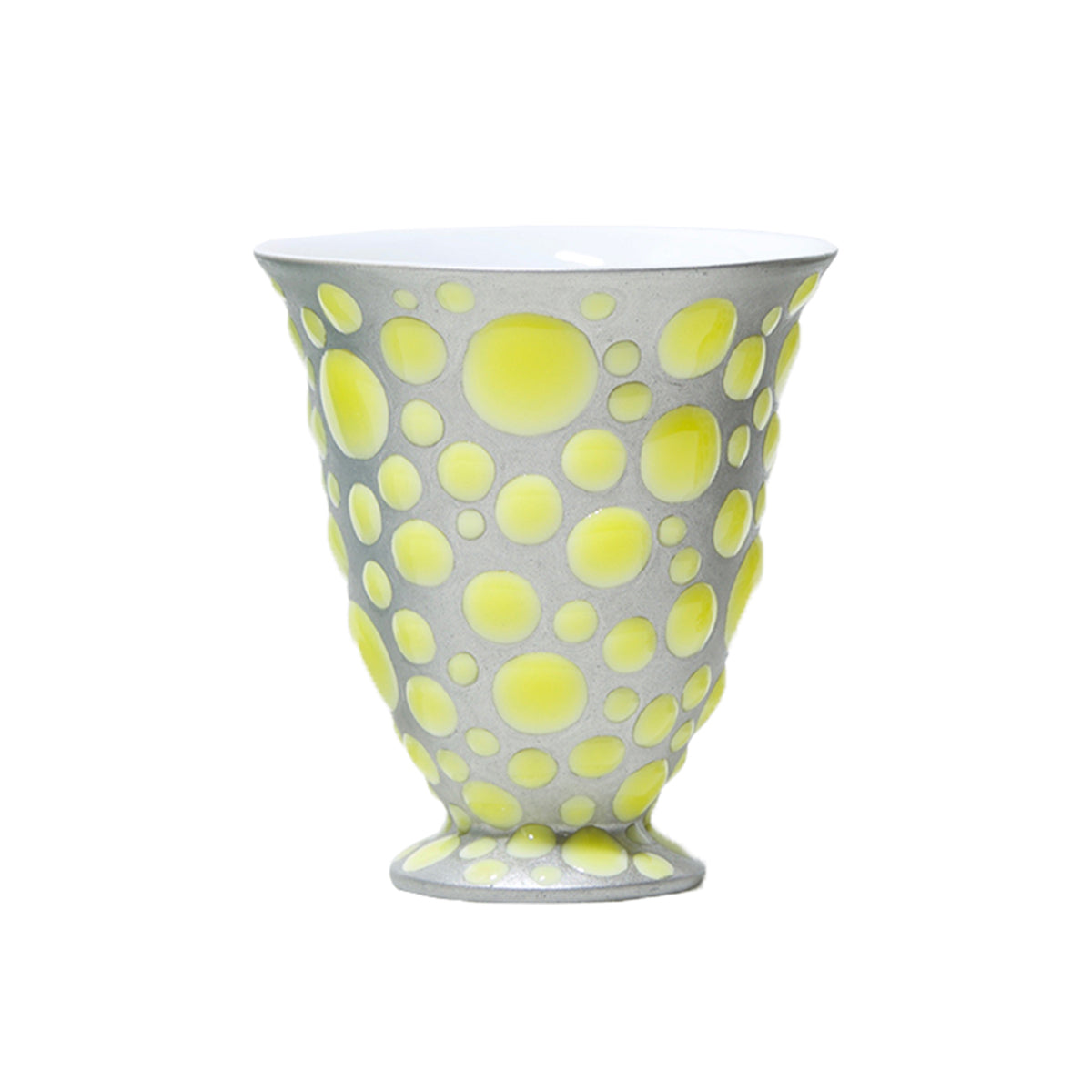 Gumpu Nakamura Kutani Ware Cup<br>"Memory of Water" Yellow
