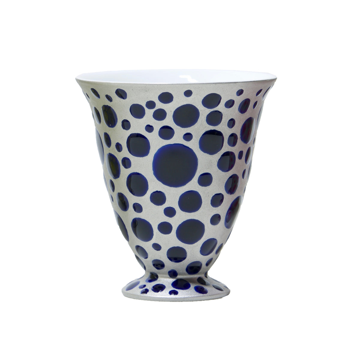 Gumpu Nakamura Kutani Ware Cup<br>"Memory of Water" Deep Blue