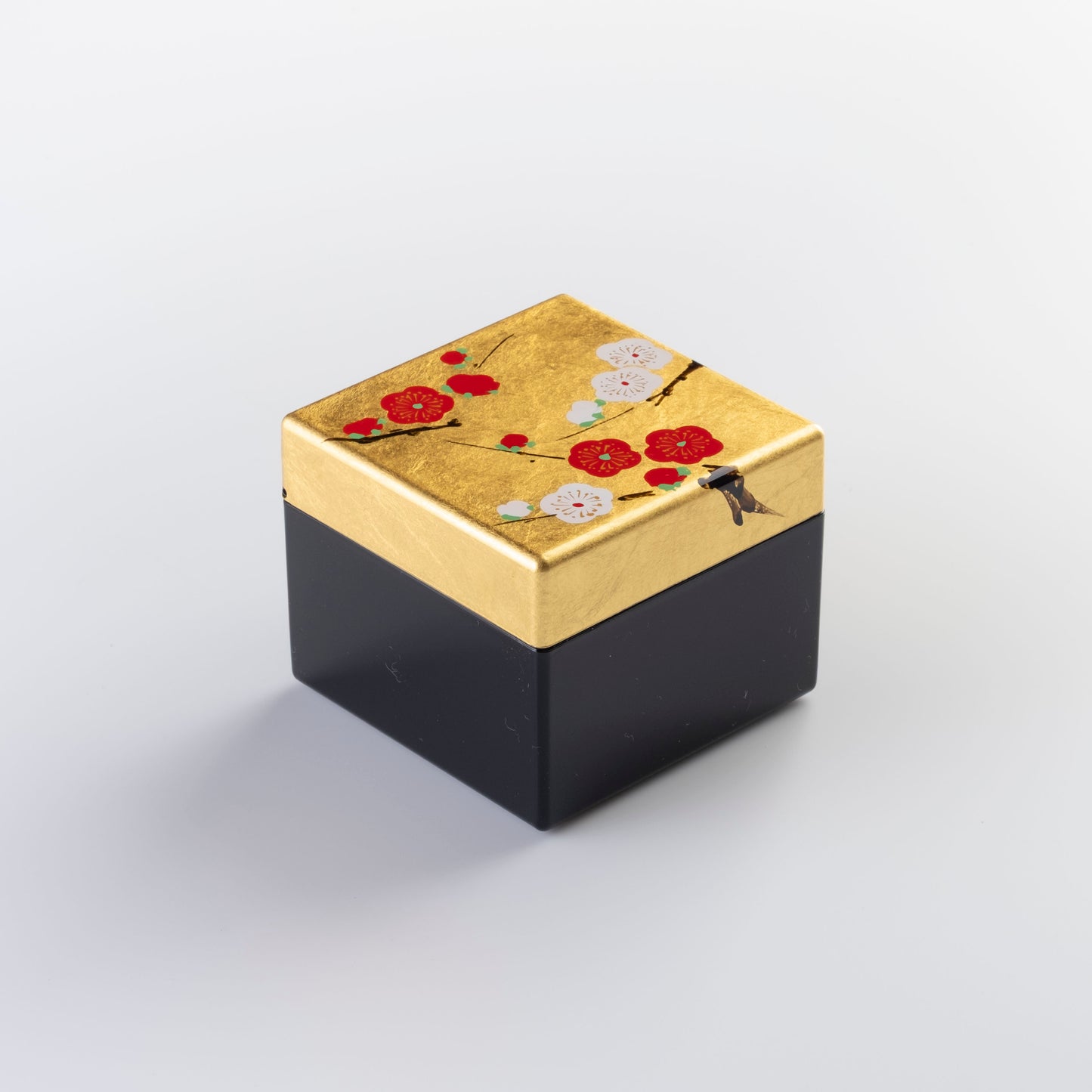 Gold Leaf Jewelry Box<br>Plum Blossom
