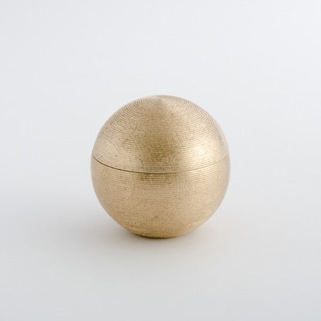 Hakuza Sensuji Mari Gold Leaf Box<br>Large / Kuon-iro
