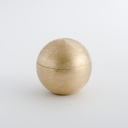Hakuza Sensuji Mari Gold Leaf Box<br>Large / Kuon-iro