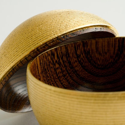 Hakuza Sensuji Mari Gold Leaf Box<br>Small / Towa-iro