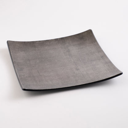 Tsukikage Gold Leaf Plate<br>Silver / Large