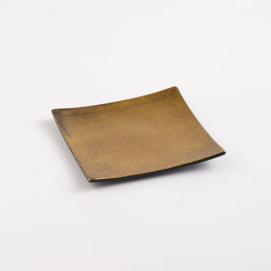 Tsukikage Gold Leaf Plate<br>Gold / Small