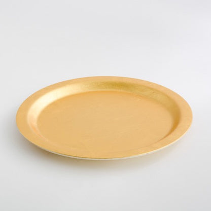 Wood Gold Leaf Plate<br>Towa-iro / Large