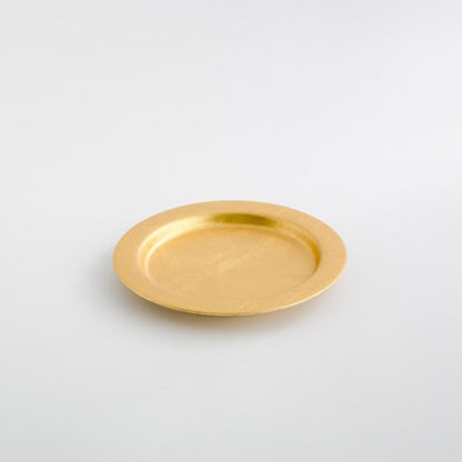 Wood Gold Leaf Plate<br>Towa-iro / Small