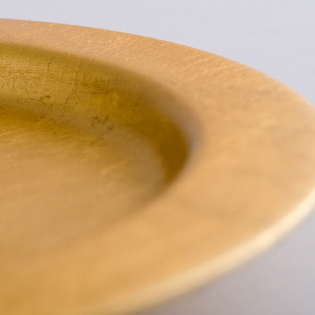 Wood Gold Leaf Plate<br>Towa-iro / Small