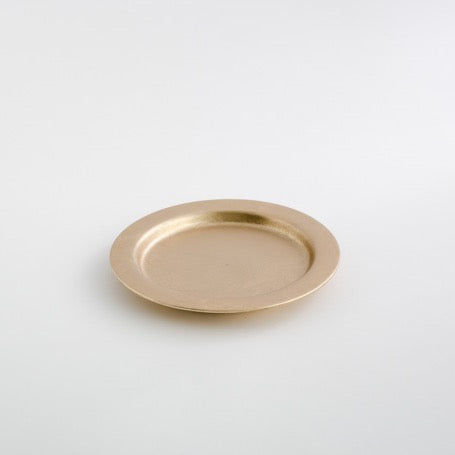 Wood Gold Leaf Plate<br>Kuon-iro / Small