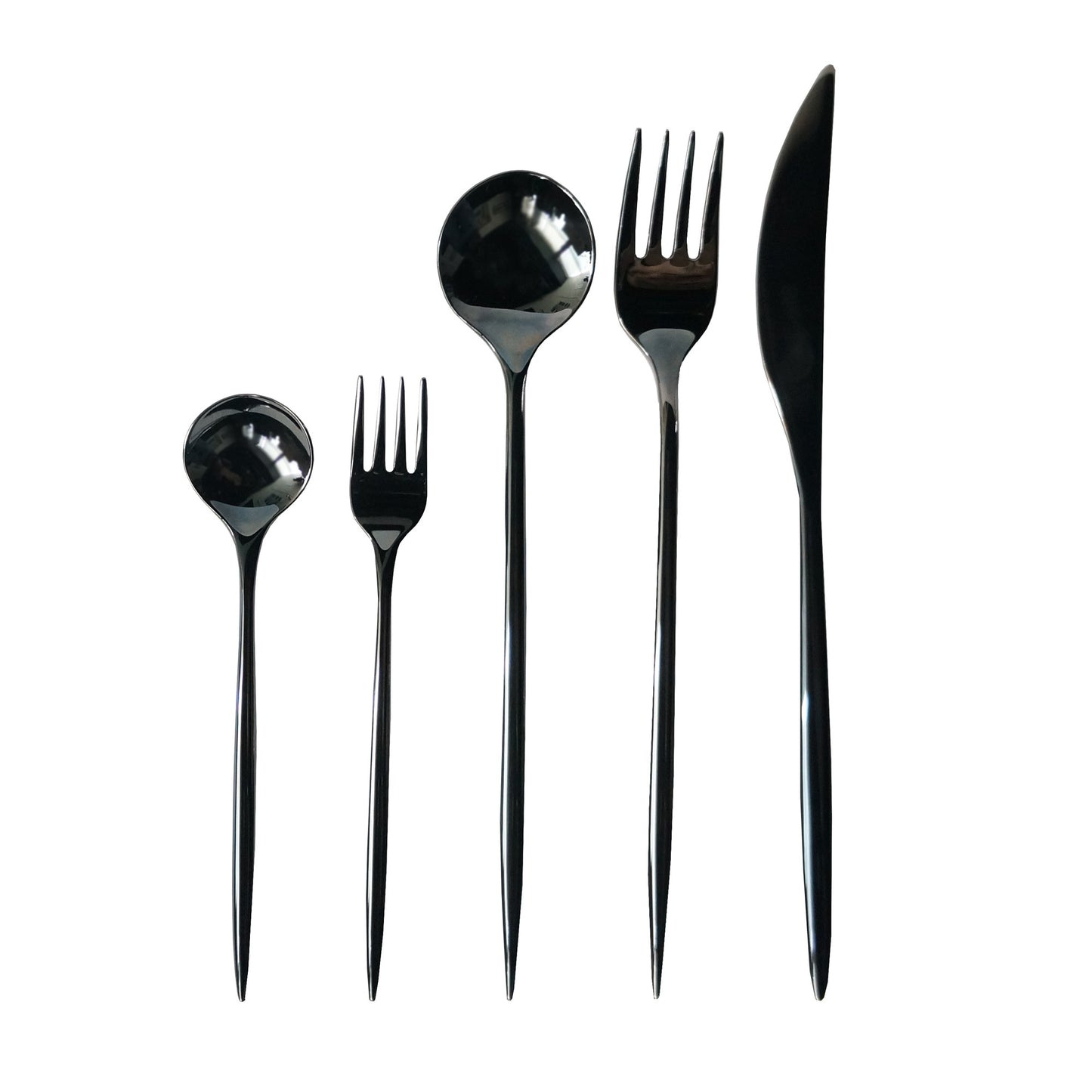 5 piece set / black