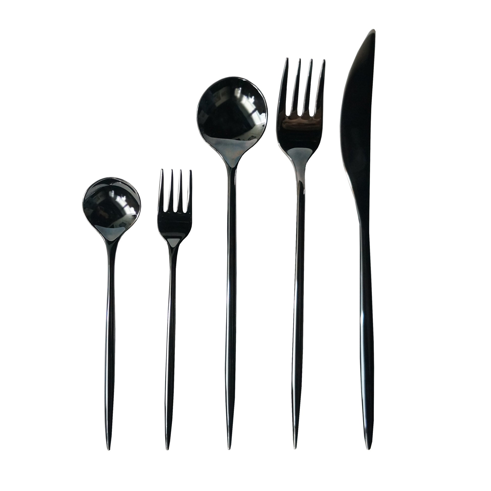 5 piece set / black