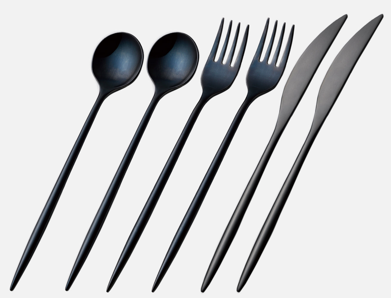 6 piece set / black