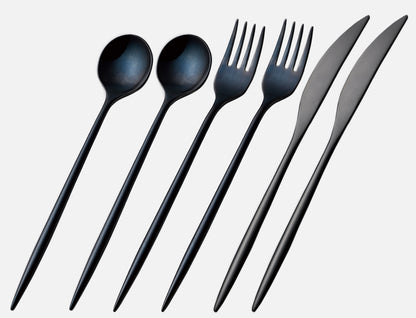 6 piece set / black