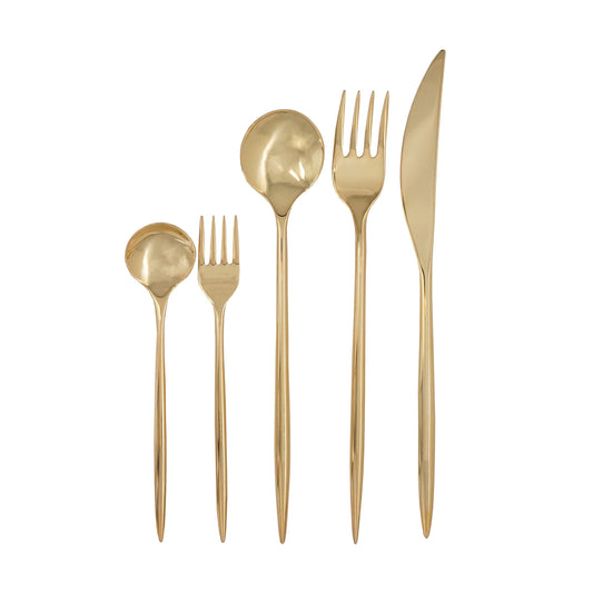 5 piece set / gold