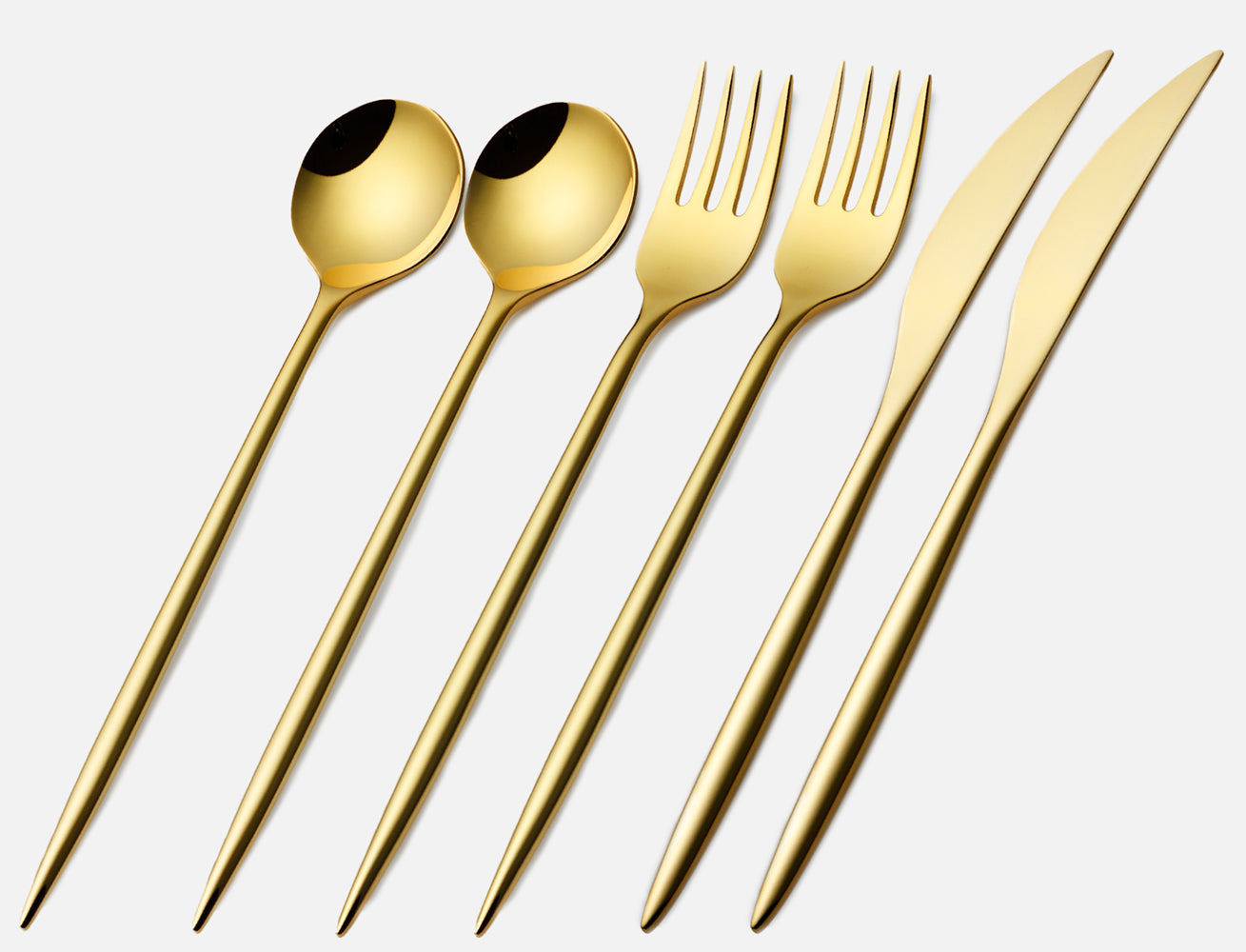 6 piece set / gold