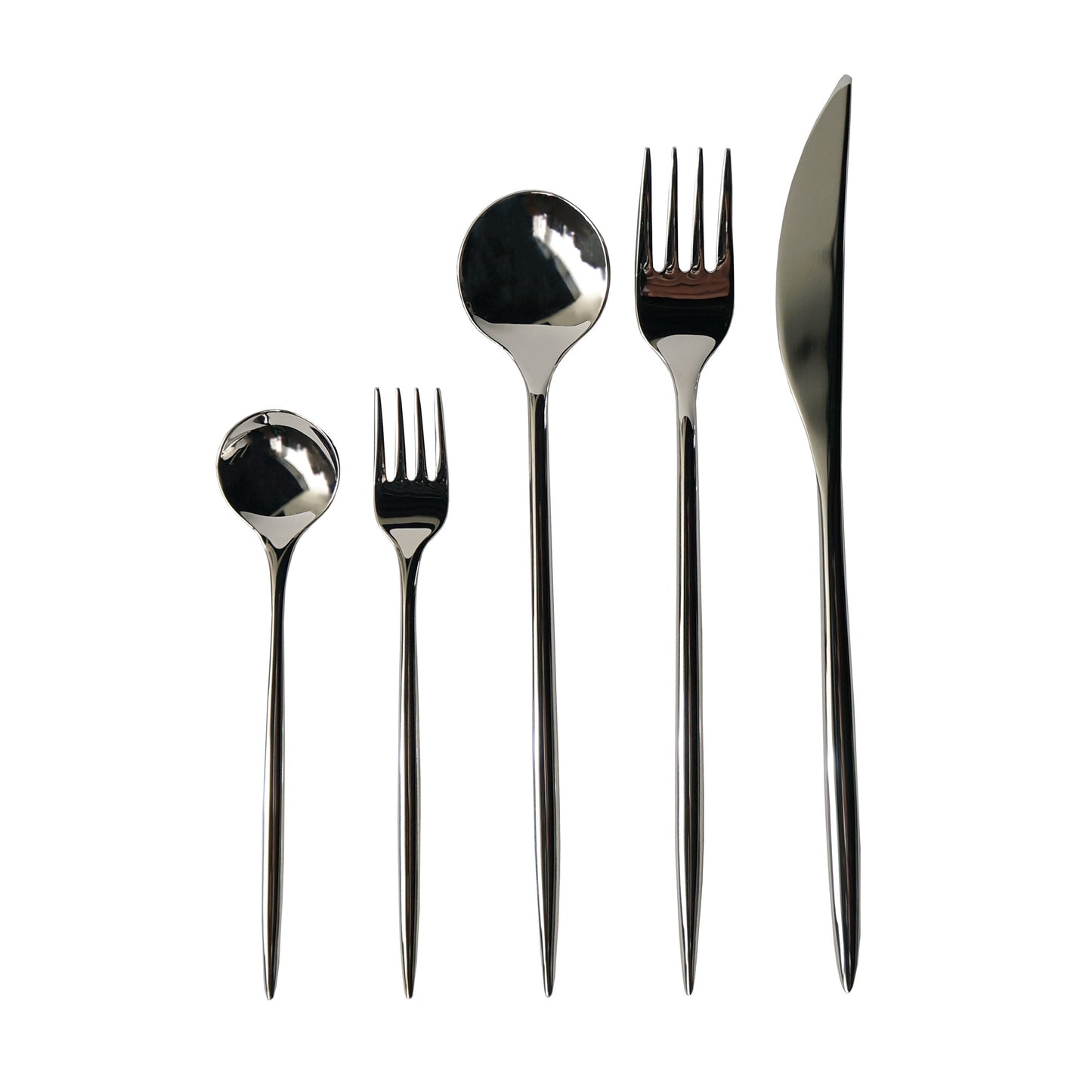 5 piece set / silver