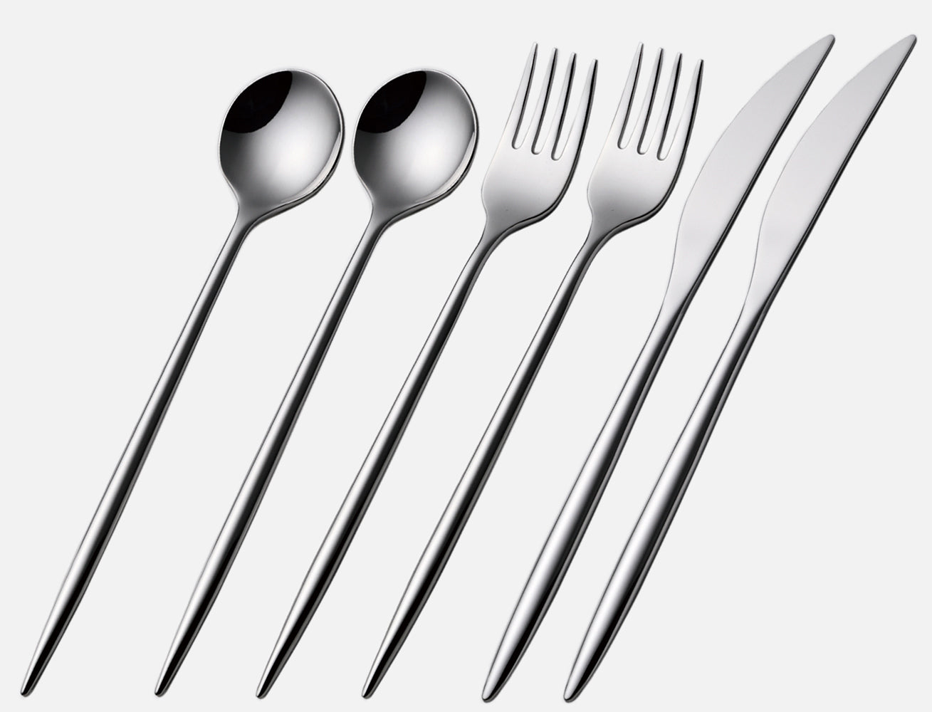 6 piece set / silver