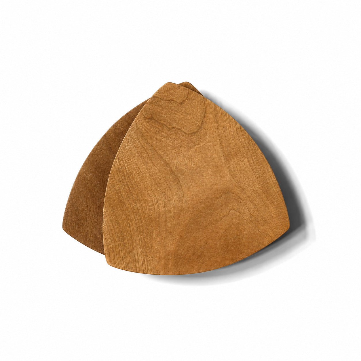 Cherry (front) / Walnut (behind)<br>W 5.7 × D 5.7 × H 0.7 in (145 × 145 × 17 mm)