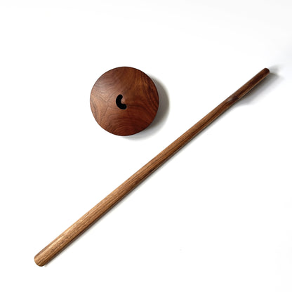 Walnut<br>W 5.9 × D 5.9 × H 26.8 in (150 × 150 × 680 mm)