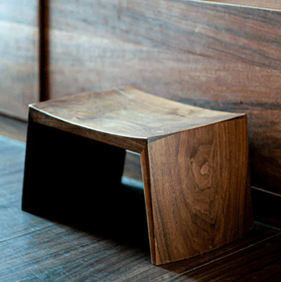 "Fumidai"  Solid Walnut Step Stool
