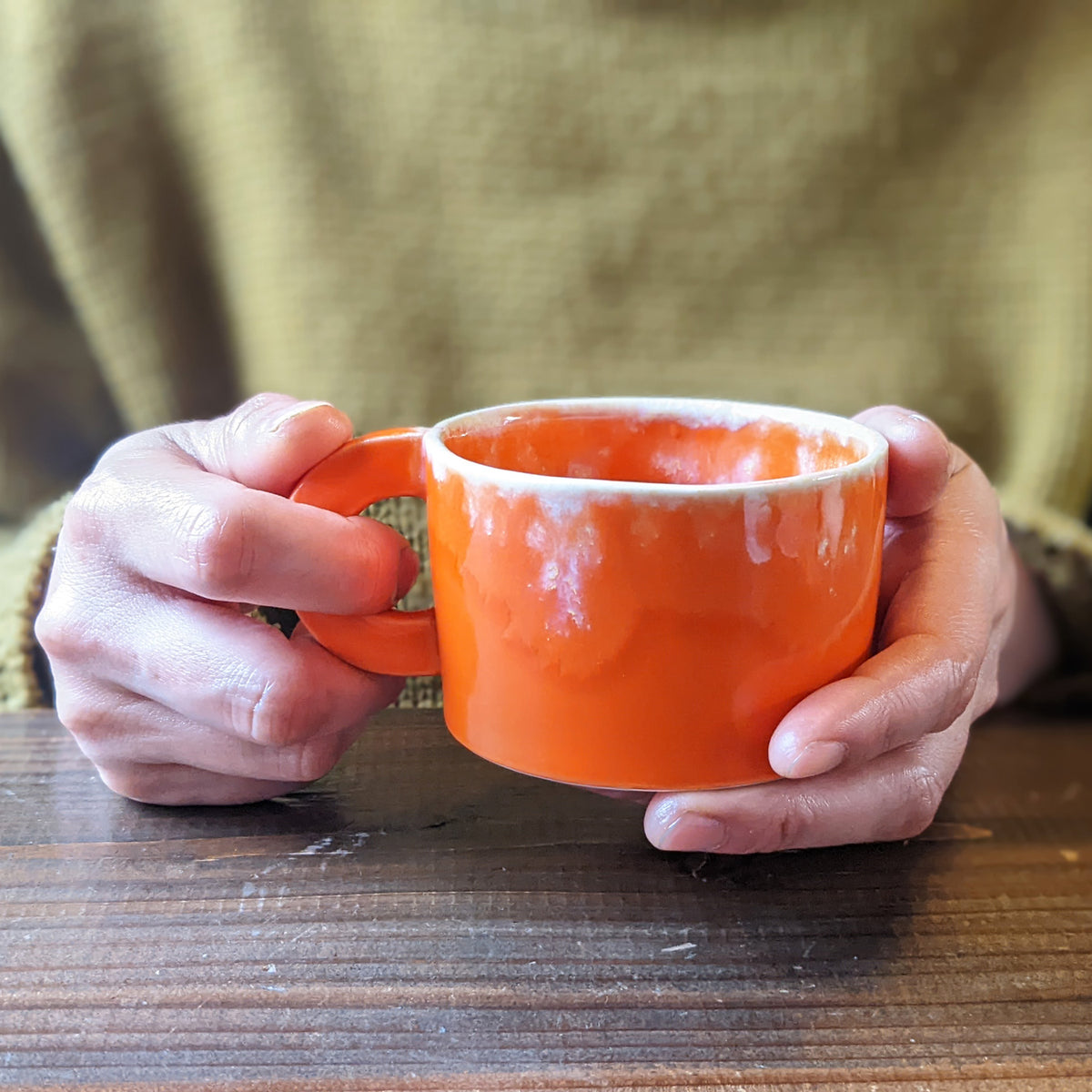 Naoko Hata Ceramics<br>Mug M / Sunrise Orange