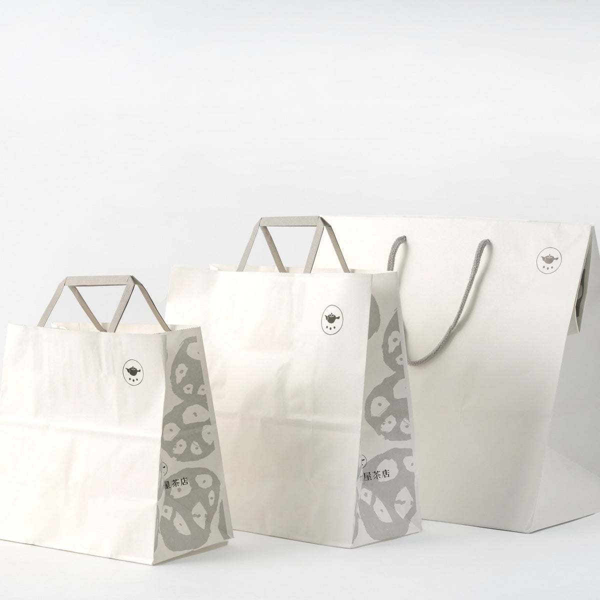 Susumuya Chaten Japanese Vintage Green Tea "SOIL"<br>Paper Shopping Bags in Three Sizes