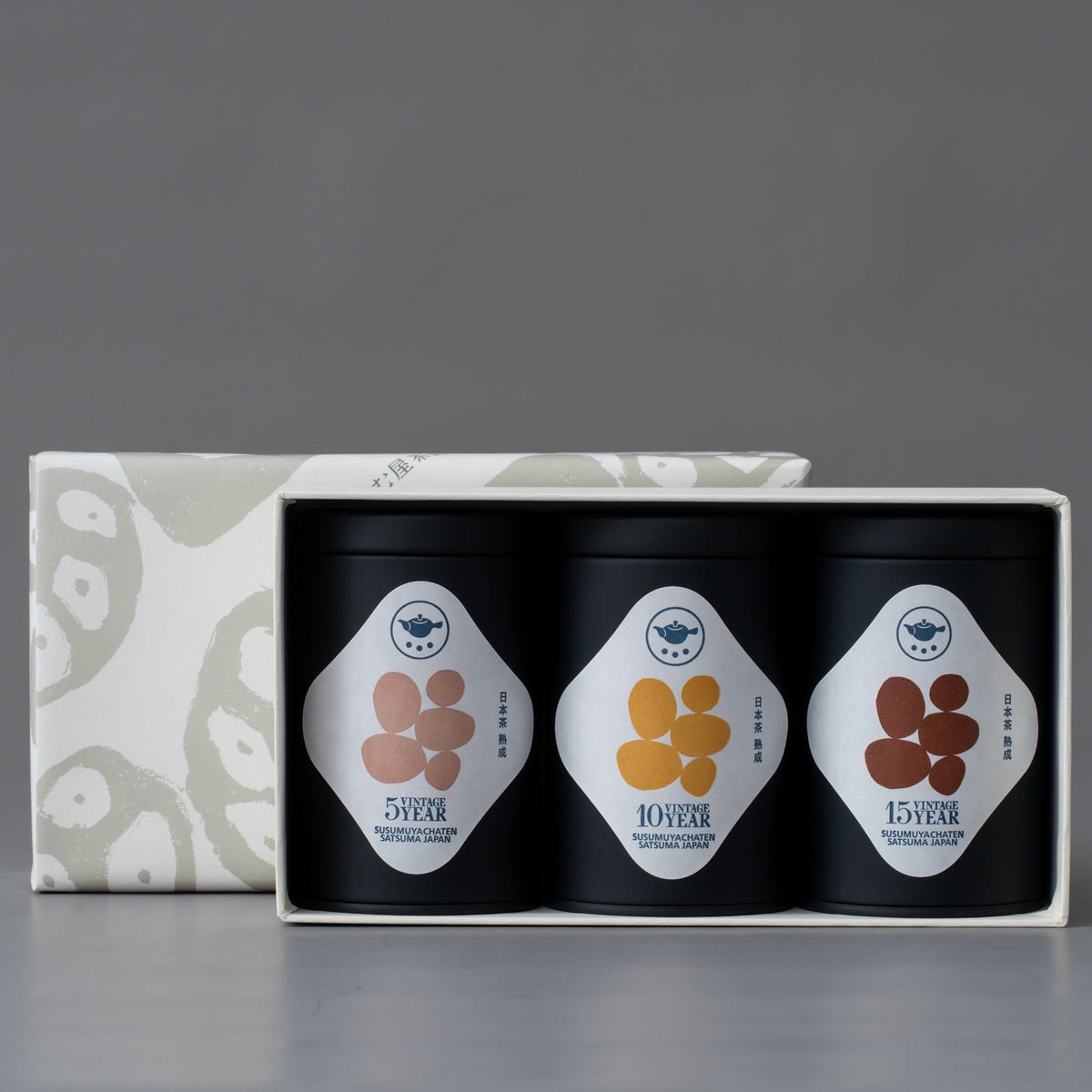 Susumuya Chaten Japanese Vintage Green Tea "SOIL"<br>5/10/15-Year Aged Tasting Set