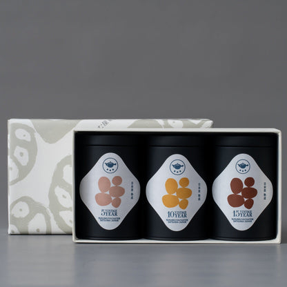 Susumuya Chaten Japanese Vintage Green Tea "SOIL"<br>5/10/15-Year Aged Tasting Set