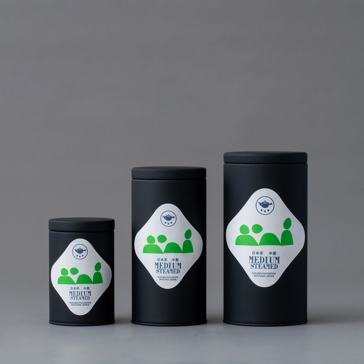 Premium Japanese Green Tea "HUMAN"<br>Medium-Steamed (Chumushi) in S, M and L