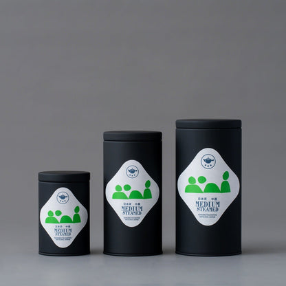 Premium Japanese Green Tea "HUMAN"<br>Medium-Steamed (Chumushi) in S, M and L