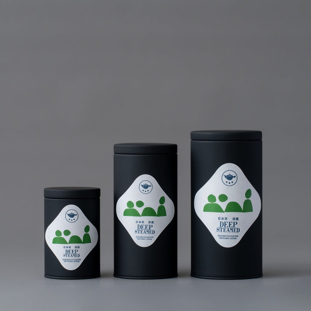 Premium Japanese Green Tea "HUMAN"<br>Deep-Steamed (Fukamushi) in S, M and L