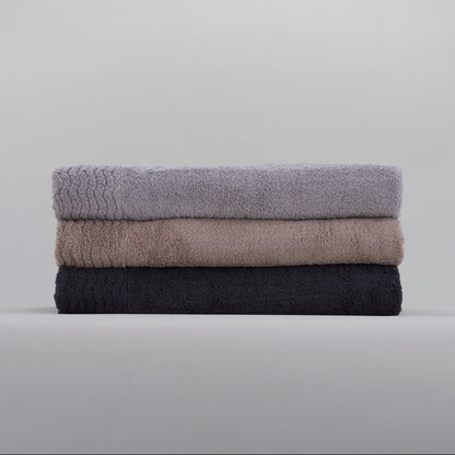 Watanabe Pile San Joaquin Cotton Blanket<br>Three calm colors that complement any interior