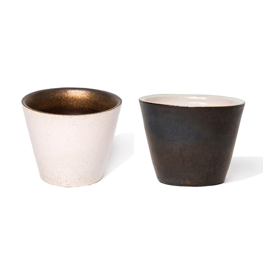 Zenemon Sakakura Hagi Ware Cup<br>Width 5.6 × depth 9 × height 7 cm / 2.2” × 3.5” × 2.8”