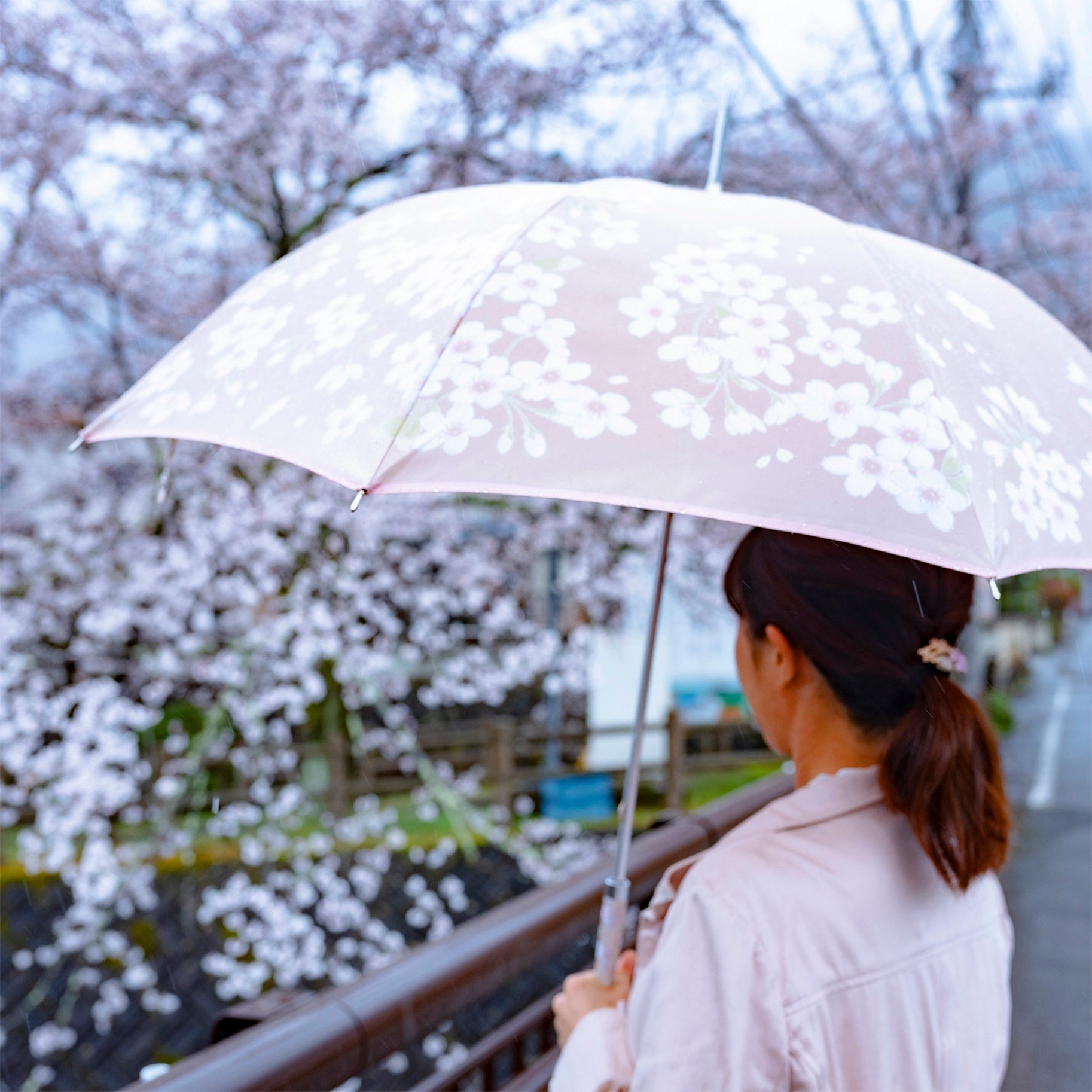 Rain & Sun Umbrella  "Cherry Blossoms" - By Emotion International