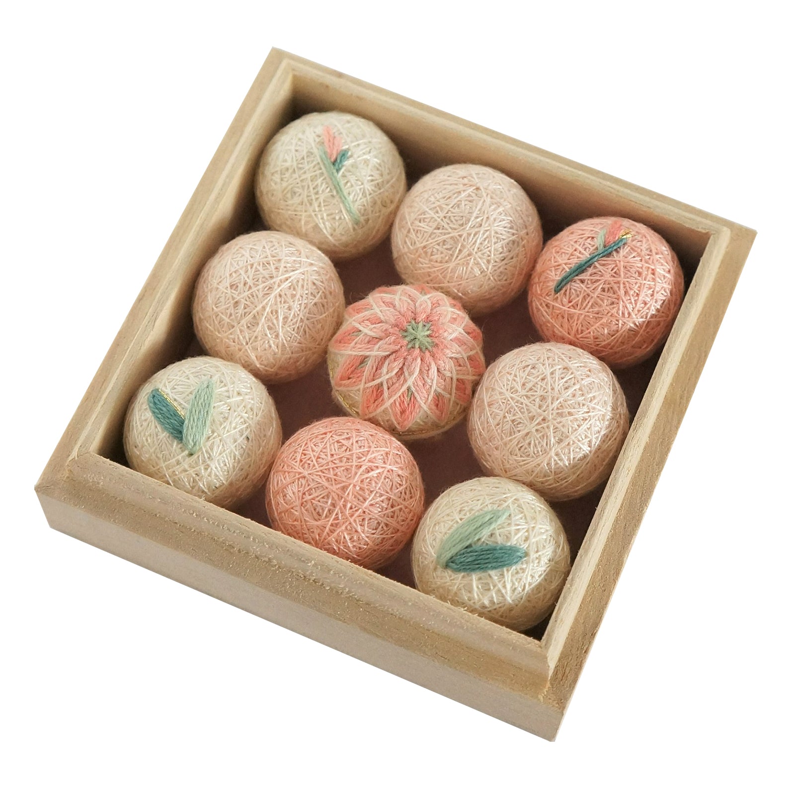 Scented Small Embroidery "Temari" Box - By Emotion International