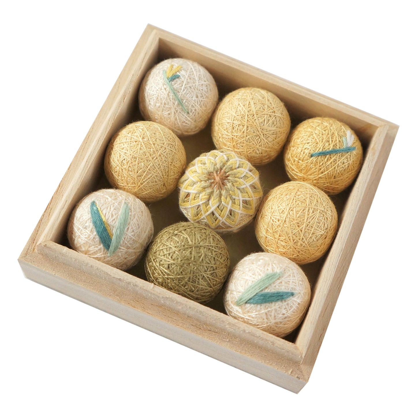 Scented Small Embroidery "Temari" Box - By Emotion International