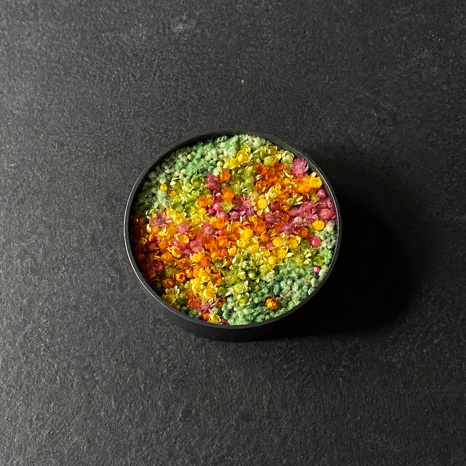 Medium: diameter 7.6 × height 2.2 cm (3 × 0.9 inches)