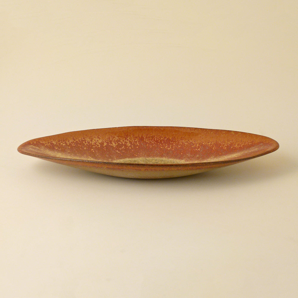 Galaxy Glaze Pottery Canoe shaped Dish