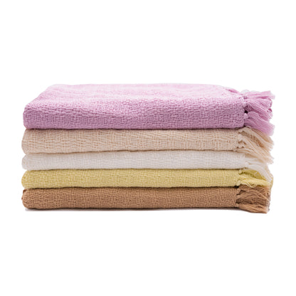 5 colors of "fine" towels